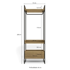 ROUPEIRO INDUSTRIAL 1 GAVETA - comprar online