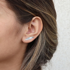 Brinco Ear Cuff Folha Envelhecida - comprar online