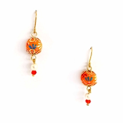 Aretes de cuentas pintadas - 9