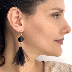 Aretes de barro negro - 6 - comprar en línea
