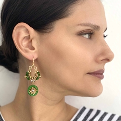 Aretes de barro pintado - 9 - comprar en línea