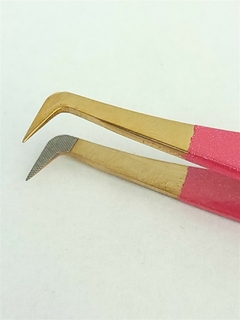 PROFESSIONAL 90° MEGA VOLUME TWEEZER TLB N°54 GLITTER HOT PINK GOLD - comprar online