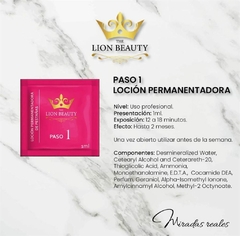 MONODOSIS PASO 1 Y 2 - LION BEAUTY - comprar online