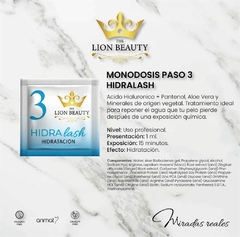 MONODOSIS HIDRATANTE PASO 3 X 1G - LION BEAUTY