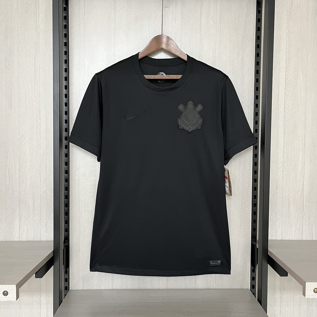 Camisa Corinthians II 24 25 Torcedor Nike Masculina Preta