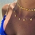 Colar choker esferas ouro