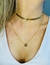 Colar choker escama de peixe ouro - Luigio