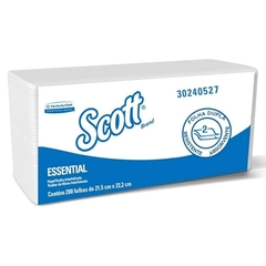 PAPEL TOALHA INTERFOLHADO SCOTT FOLHA DUPLA 200FL - REF.30240527