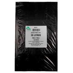 SACO LIXO 20 LITROS TONO VALE PRETO C/ 100 UN