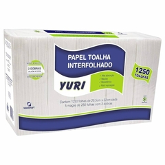 PAPEL TOALHA INTERFOLHADO YURI FOLHA SIMPLES 1250FL