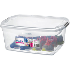 CAIXA PLASTICA ORGANIZADORA 48L SANREMO TRANSPARENTE - REF.SR961