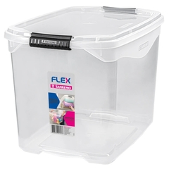 CAIXA PLASTICA ORGANIZADORA 36L SANREMO FLEX TRANSPARENTE - REF.SR951