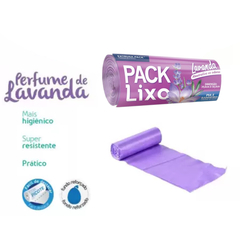 SACO LIXO ANTIODOR LAVANDA 15L PACK LIXO ROLO LILAS 60UN na internet