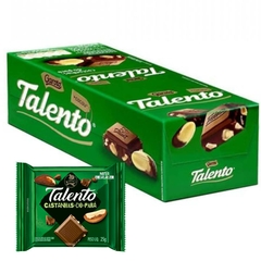 CHOCOLATE GAROTO TALENTO CASTANHAS PARA VERDE 15X25G