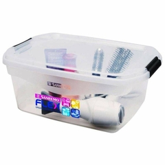 CAIXA PLASTICA ORGANIZADORA 20L TRANSPARENTE SANREMO FLEX - REF.SR931 - comprar online