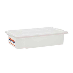 CAIXA PLASTICA ORGANIZADORA 15L BRANCA C/ TAMPA PARAMOUNT PRO - REF.522