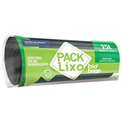 SACO LIXO BIODEGRADAVEL 15L PACK LIXO ROLO PRETO 30UN