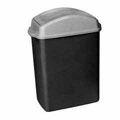 LIXEIRA PLASTICA BASCULANTE 8,8L PLASTICA SANREMO PRETA - REF.SR270/20 - comprar online