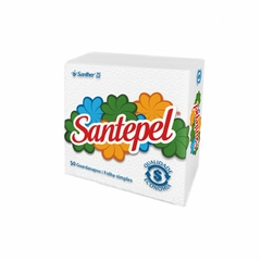 GUARDANAPO PEQUENO FOLHA SIMPLES SANTEPEL 200FL - comprar online