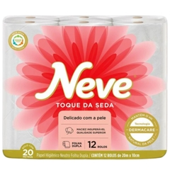 PAPEL HIGIENICO FOLHA DUPLA NEVE TOQUE DE SEDA 12X20M - REF.20242513