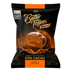 BALA RECHEADA BUTTER TOFFEES TRUFA 53% CACAU 500G