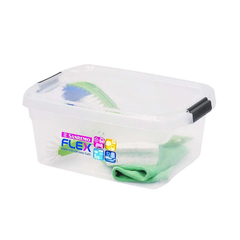 CAIXA PLASTICA ORGANIZADORA 6L SANREMO TRANSPARENTE - REF.SR901 - keroo.com