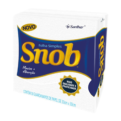 GUARDANAPO GRANDE FOLHA SIMPLES SNOB 50FL