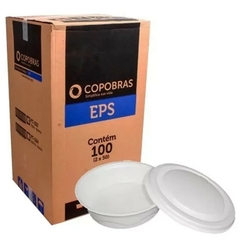 POTE CUMBUCA ISOPOR 750ML COPOBRAS BRANCO 100UN - REF.PT-102Q - comprar online