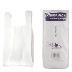 SACOLA PLASTICA BRANCA 25X35CM EXTRUSAPACK 2KG