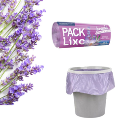 SACO LIXO ANTIODOR LAVANDA 15L PACK LIXO ROLO LILAS 60UN - keroo.com