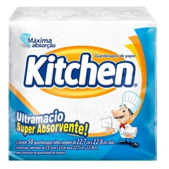 GUARDANAPO PEQUENO KITCHEN FOLHA SIMPLES 50FL