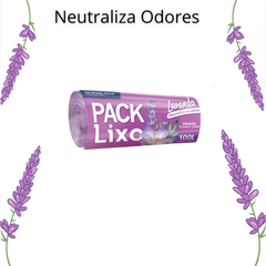 SACO LIXO ANTIODOR LAVANDA 100L PACK LIXO ROLO LILAS 15UN - comprar online