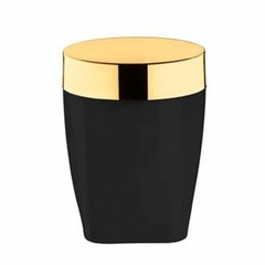 PORTA ALGODAO COTONETE PRETO DOURADO FUTURE - REF.2703PTD - comprar online