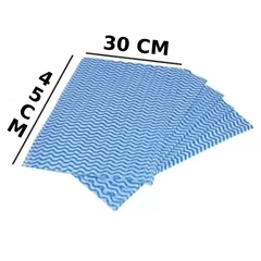 PANO MULTIUSO AZUL FOURCLEAN 30CM X 45CM C/ 5 UN