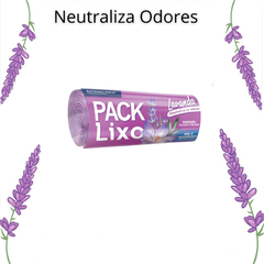 SACO LIXO ANTIODOR LAVANDA 15L PACK LIXO ROLO LILAS 60UN - comprar online