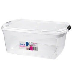 CAIXA PLASTICA ORGANIZADORA 48L SANREMO TRANSPARENTE - REF.SR961 - comprar online