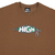 CAMISETA HIGH TEE ZIPPER BROWN - comprar online