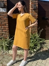 VESTIDO BOTONÊ CURTO GOLA V