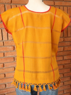 Blusa Artesanal Hecha en Telar de Cintura Mod. Amuzgos (Diferentes Colores)