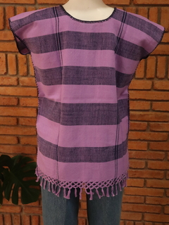 Blusa Artesanal Hecha en Telar de Cintura Mod. Amuzgos (Diferentes Colores)