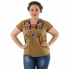 Blusa Artesanal Mod Huazolo manta color Multicolor UT