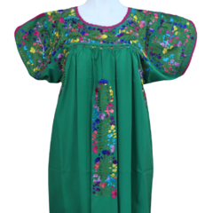 Vestido Bordado A Mano San Antonino turquesa multicolor UT - (copia)
