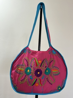 Bolsa Bordada a Mano, Renacer Mexicano Mod. Ale Popelina - Lari Moda