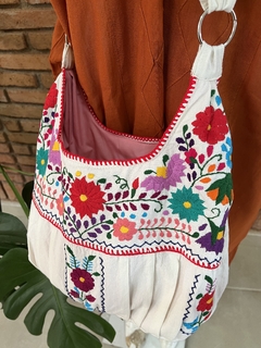 Bolsa Bordada a Mano, Renacer Mexicano Mod. Hipper Manta - Lari Moda