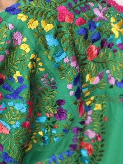 Vestido Bordado A Mano San Antonino turquesa multicolor UT - (copia)