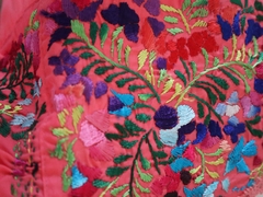 Vestido Bordado A Mano San Antonino coral multicolor UT - tienda en línea