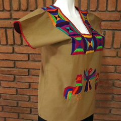 Blusa Artesanal Mod Huazolo Bordado Multicolor UT - (copia) - online store