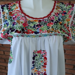 Blusa bordada a mano Mod San Antonino blanco multicolor UT - comprar en línea