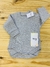 Body Norsu Manga Larga Gris Liso Art-193