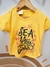 Remera Manga corta Sublimada con estampa Art 661 Sea Yellow